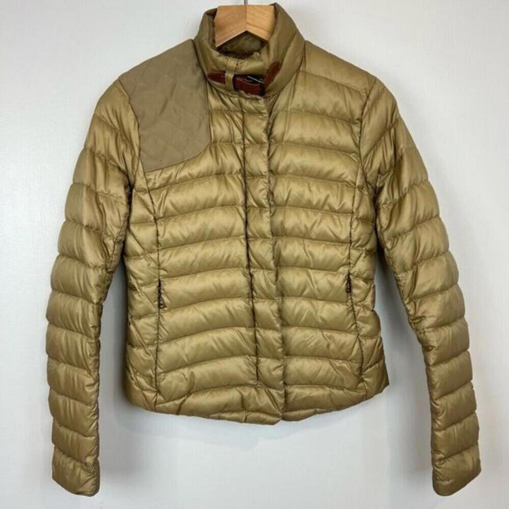 Ralph Lauren Women’s 4 Gold Duck Down Feather Puffer Jacket Coat Equestrian